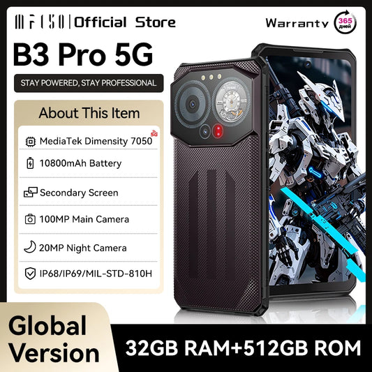 IIIF150 B3 Pro 5G Rugged Smartphone