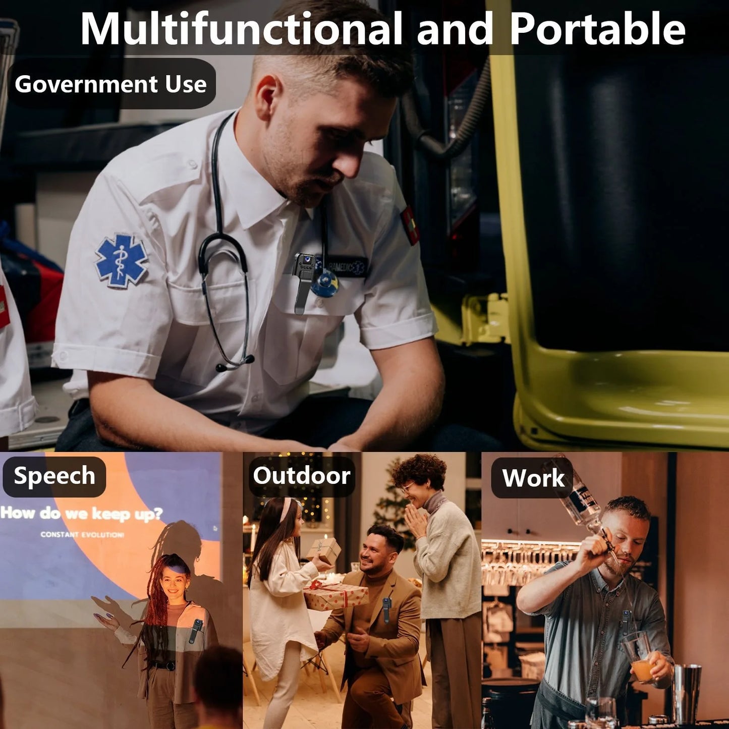 WiFi 1080P Mini Body Camera