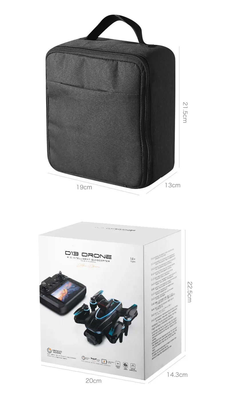 D13 Drone with 5.6" Screen & Obstacle Avoidance