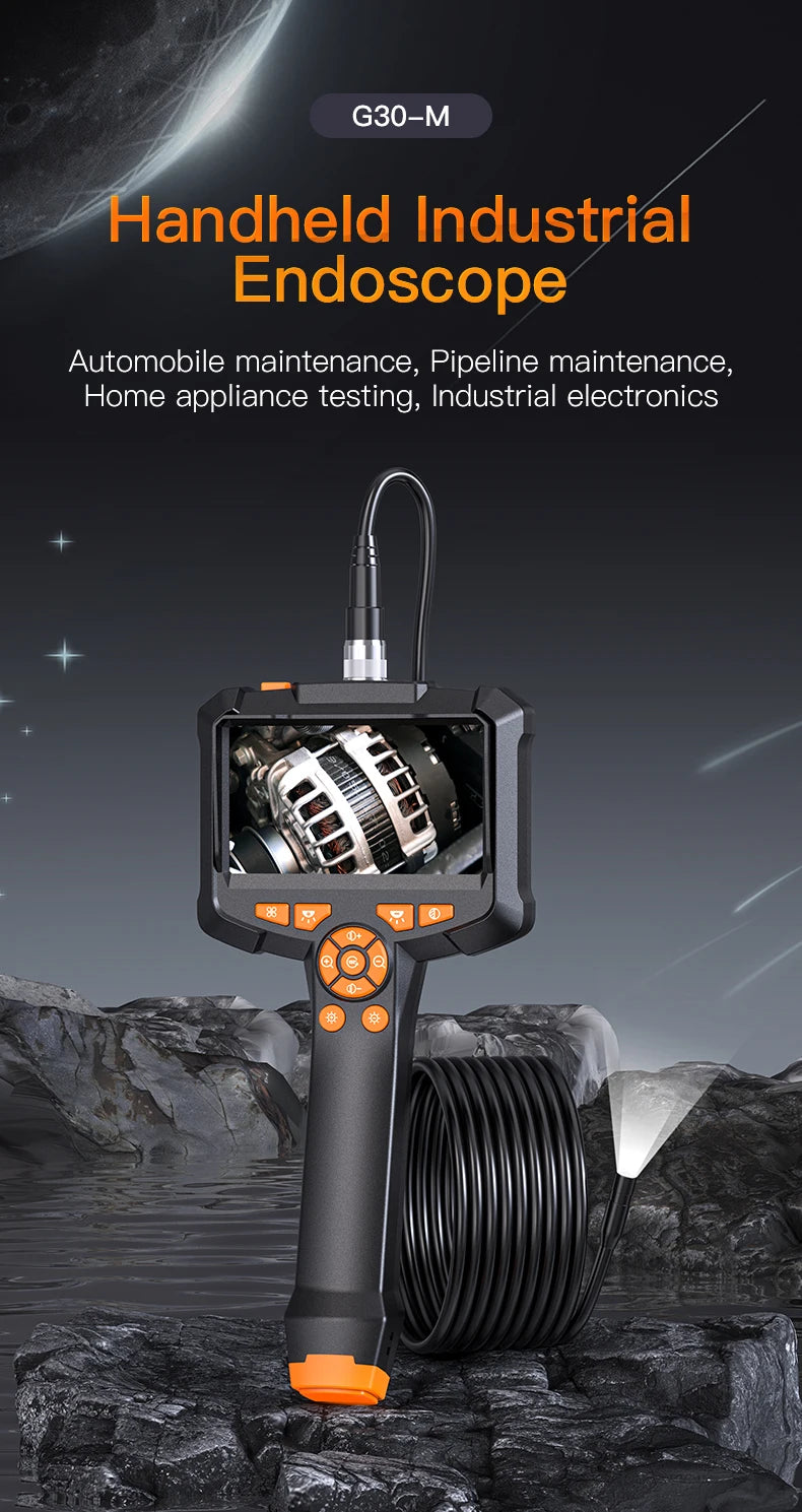 1080P Industrial Endoscope with 4.3" Screen
