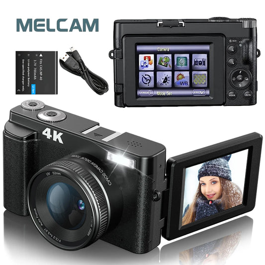 4K Vlogging Camera with Flip Screen