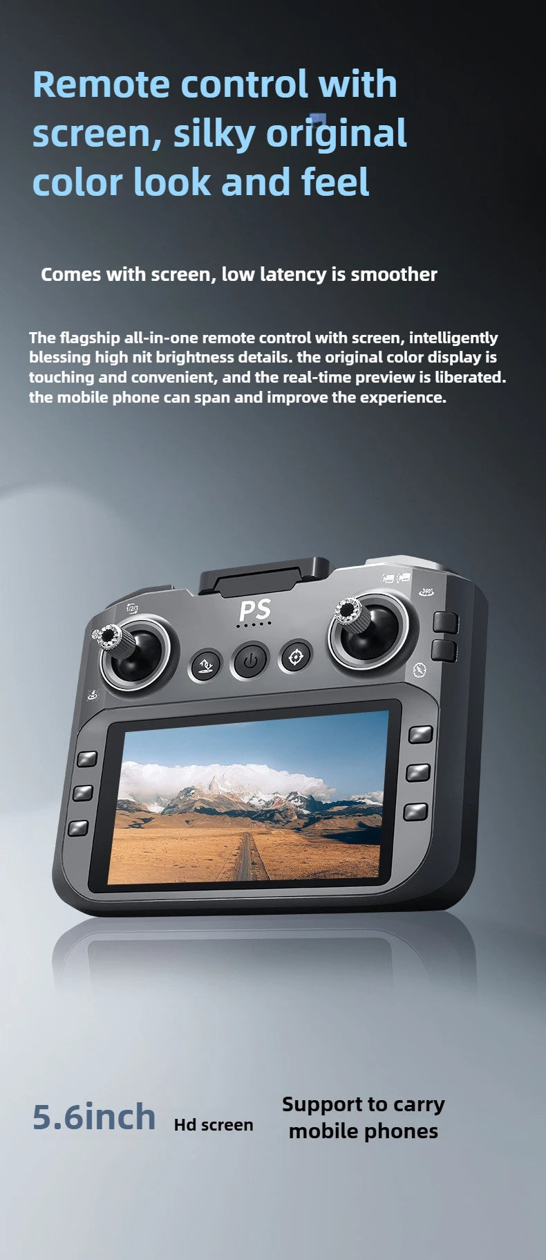 D13 Drone with 5.6" Screen & Obstacle Avoidance