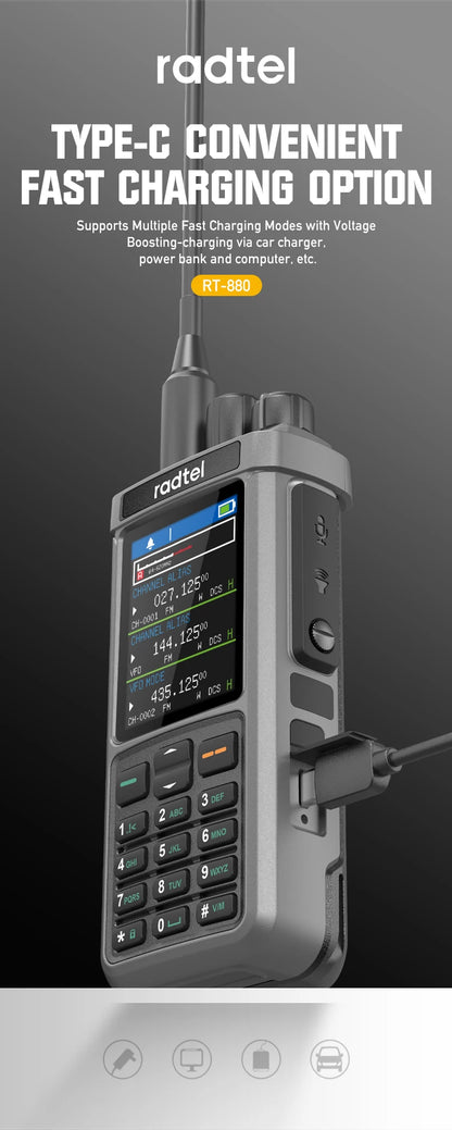 Radtel RT-880G 10W APRS+GPS Ham Radio