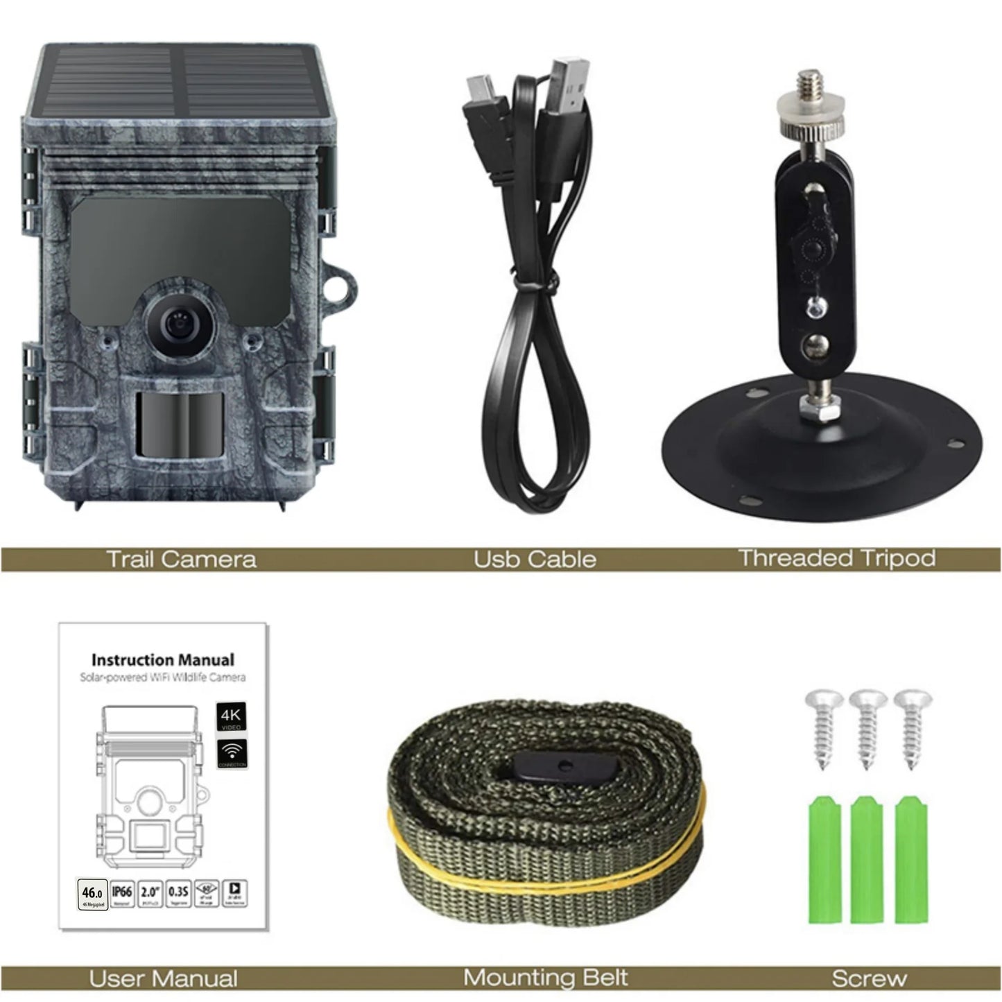 4K WiFi Solar Powered Trail Camera