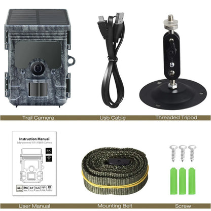 4K WiFi Solar Powered Trail Camera