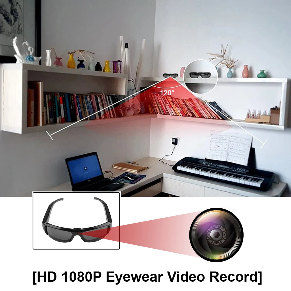 HD 1080P Glasses Mini Camera