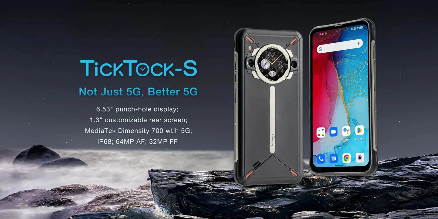 Unihertz Ticktock S 5G Rugged Satellite Phone