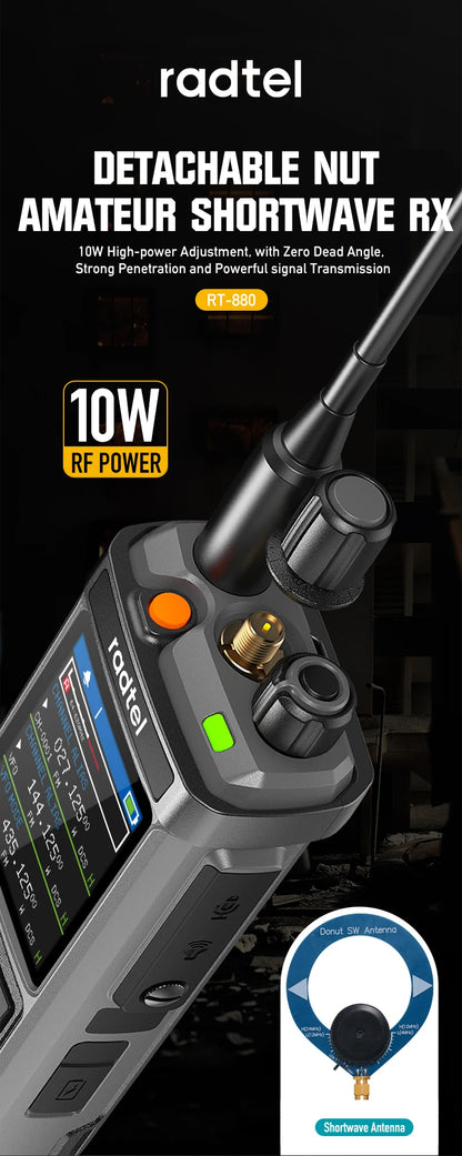 Radtel RT-880G 10W APRS+GPS Ham Radio
