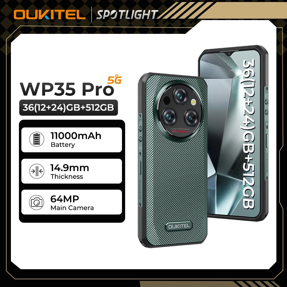 Oukitel WP35 Pro 5G Rugged Satellite Phone