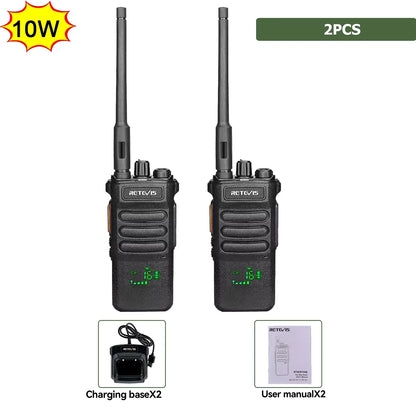 Retevis RT86 10W Long Range Walkie Talkie