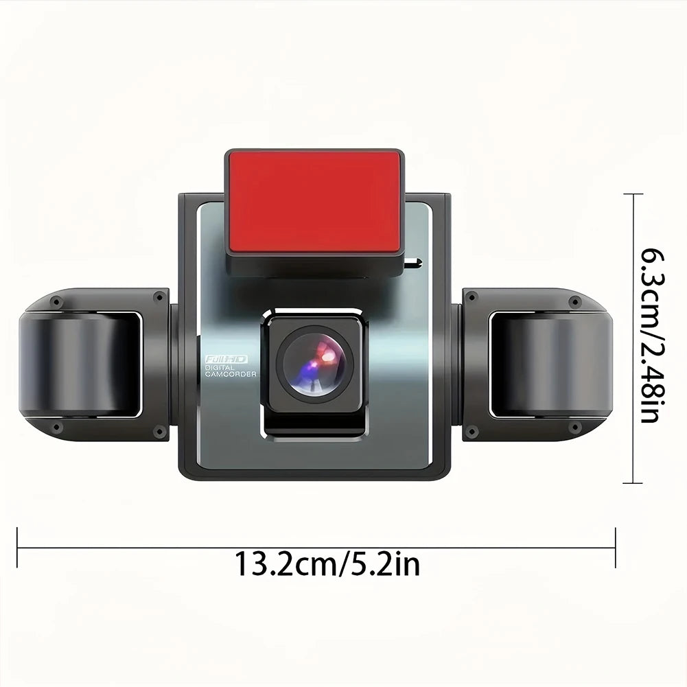 4-Channel Car Dash Cam with Night Vision