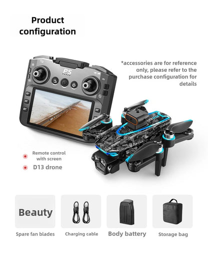 D13 Drone with 5.6" Screen & Obstacle Avoidance
