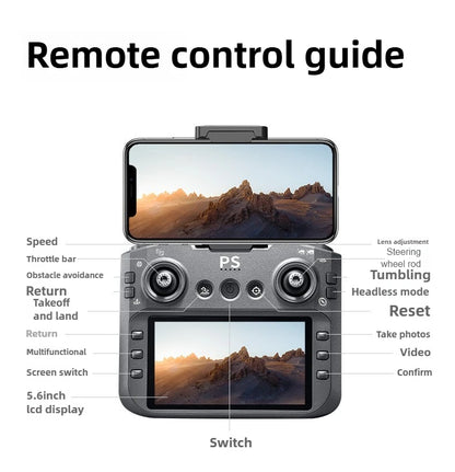 D13 Drone with 5.6" Screen & Obstacle Avoidance